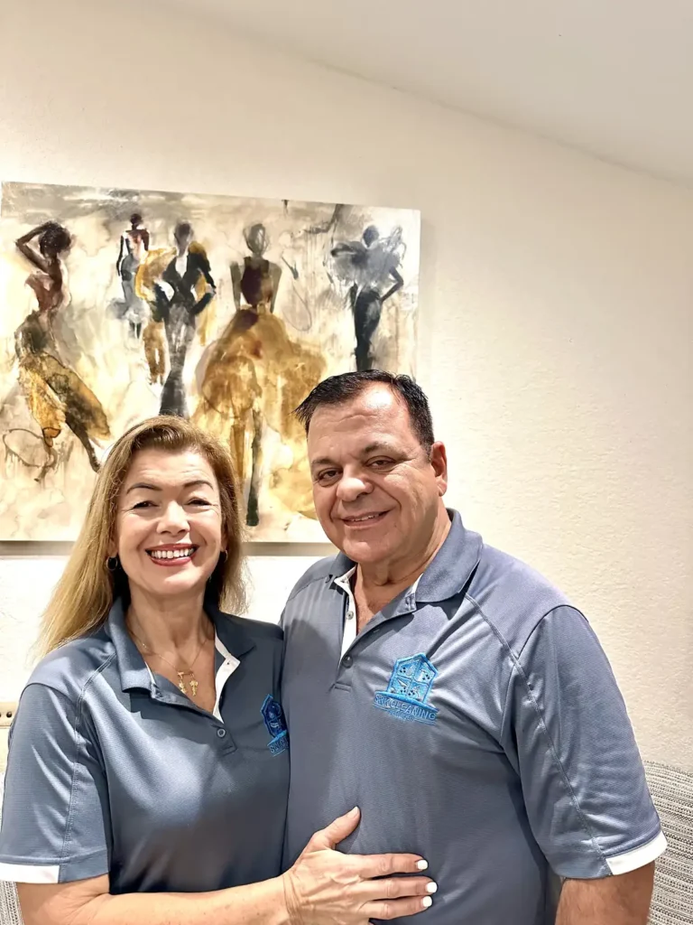 Marcelo and Cassia, owners of S&K Cleaning Services in Boca Raton, FL